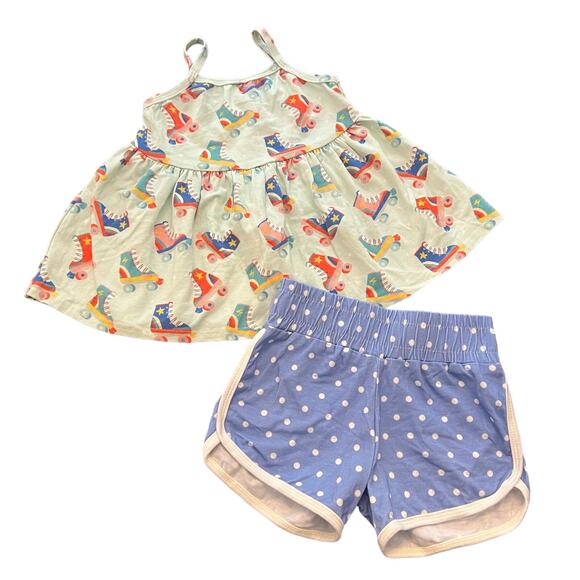 Vivie and Ash Roller Skate Retro Swing Tank Short Set size 4/5 New without tag - Picture 1 of 5